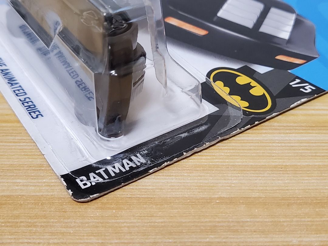 紅窗火紋 美版 Hot Wheels Batman The Animated Series 蝙蝠俠 蝙蝠車 特別版 合金 模型 玩具 跑車 Batmobile Treasure Hunts