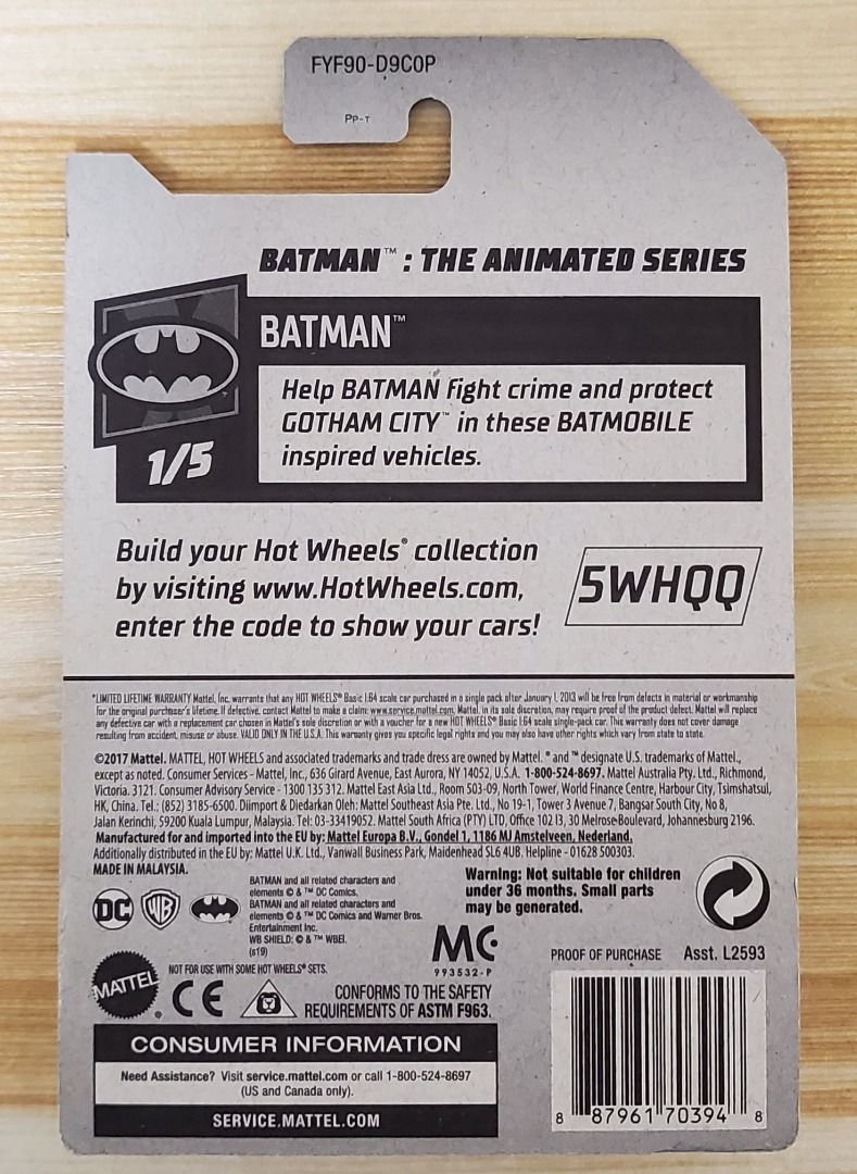 Hot Wheels Batman The Animated Series