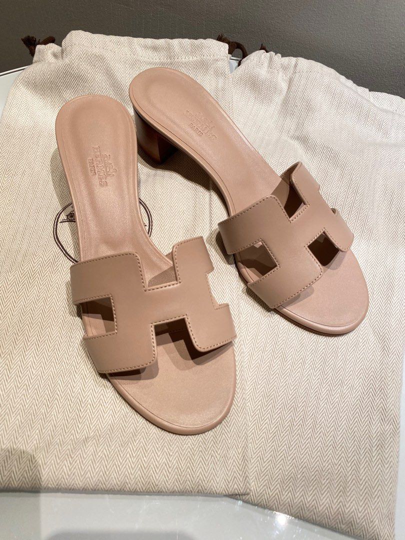 Authentic Hermes Oasis Beige Nude Beige Women S Fashion Footwear