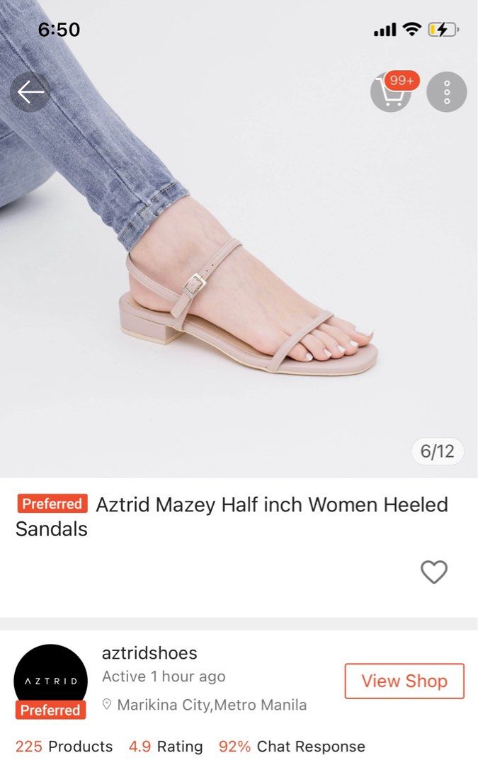 Aztrid Mazey Half Inch Women Heeled Sandals Bone Nude Women S Fashion