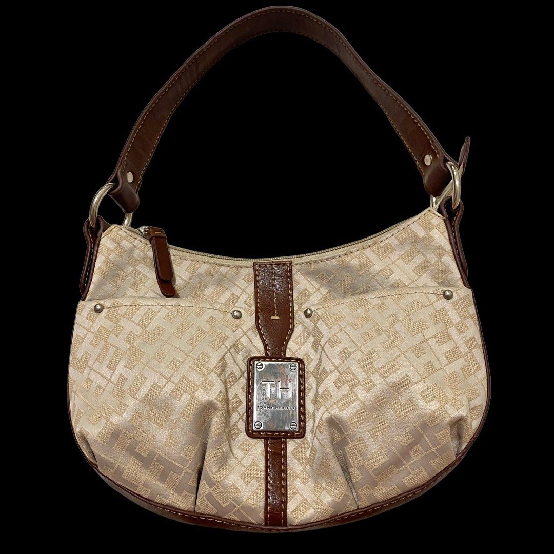 Tommy Hilfiger Baguette Kili Kili Bag Brown Beige Nude Women S Fashion Bags Wallets