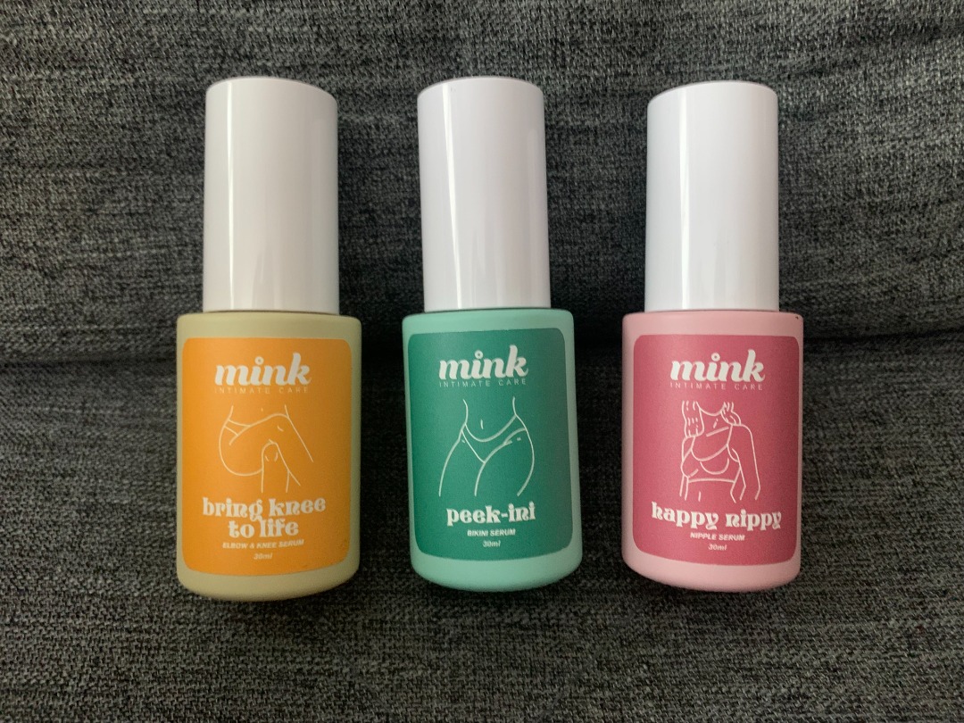 Mink Bring Kneww To Life Elbow Knee Serum Peek Ini Bikini Serum Happy Nippy Nipple