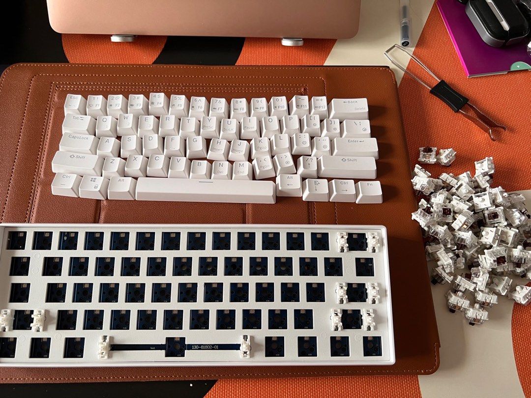 Royal Kludge Rk Rgb Hot Swappable Wired Bluetooth Rk Browns Keyboard Tape Mod Included