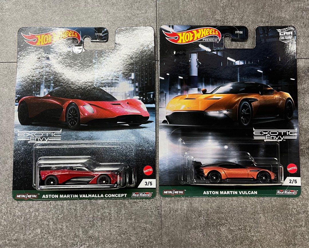 Hot Wheels Aston Martin Vulcan And Valhalla Concept Hobbies Toys Toys Games On Carousell