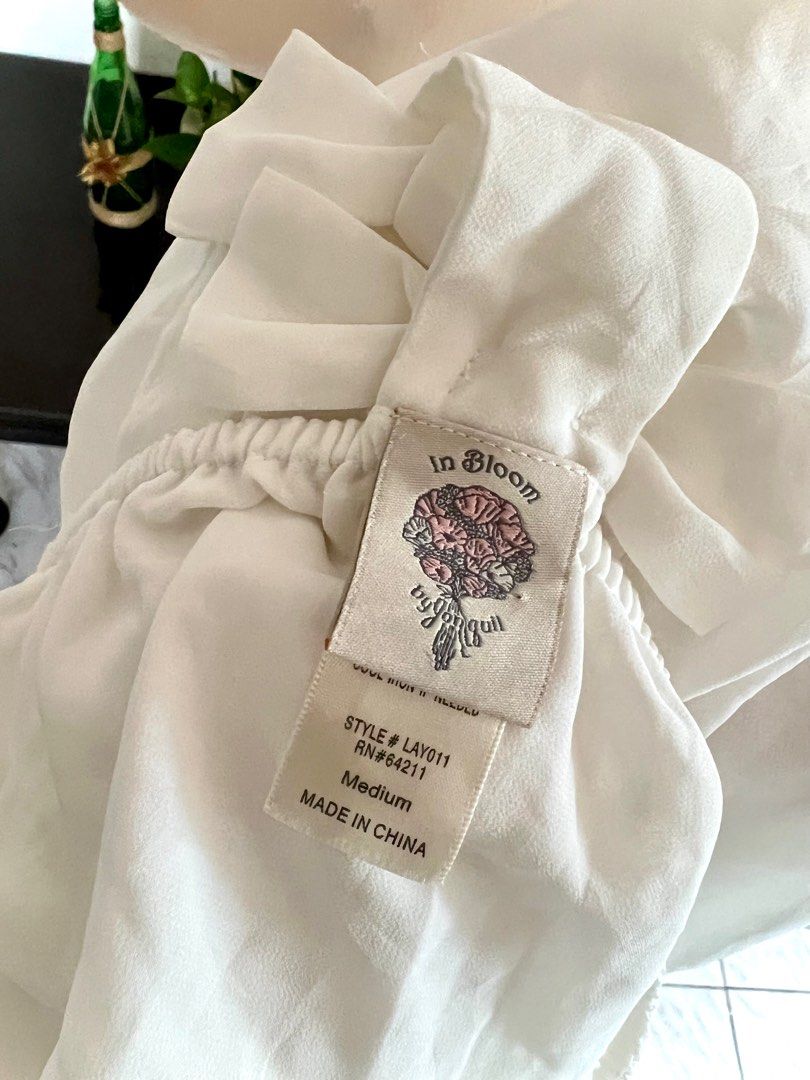 In Bloom By Jonquil White Backless Lingerie Women S Fashion Undergarments Loungewear On