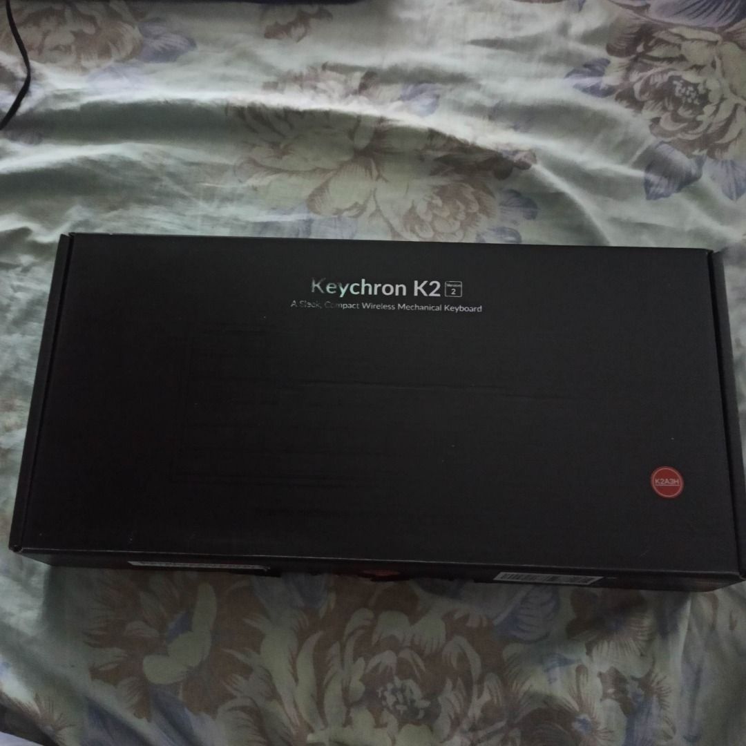 Keychron K Gateron Hot Swappable Mechanical Keyboard White LED Wired Bluetooth Preloved