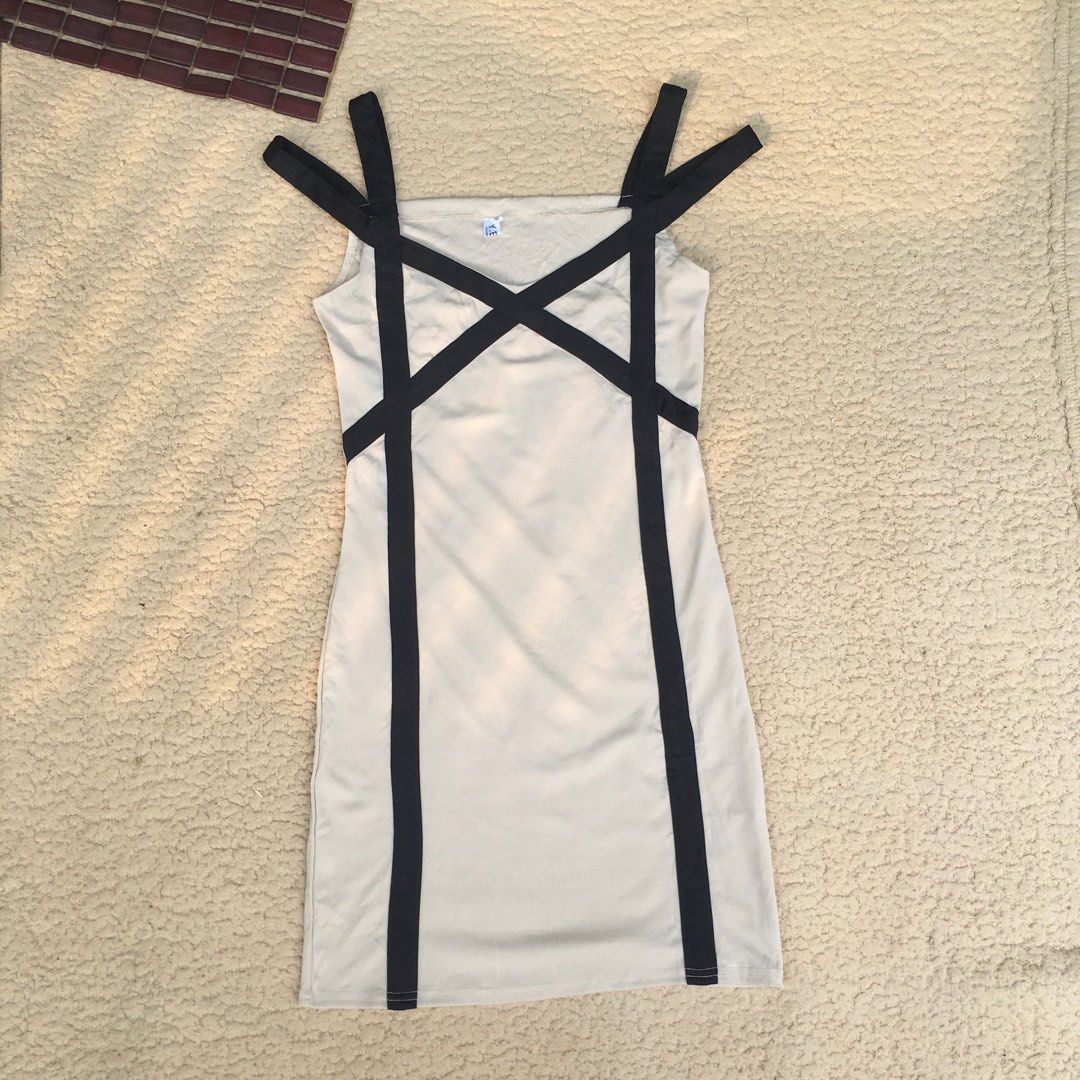 Nude Bodycon Dress Women S Fashion Dresses Sets Dresses On Carousell