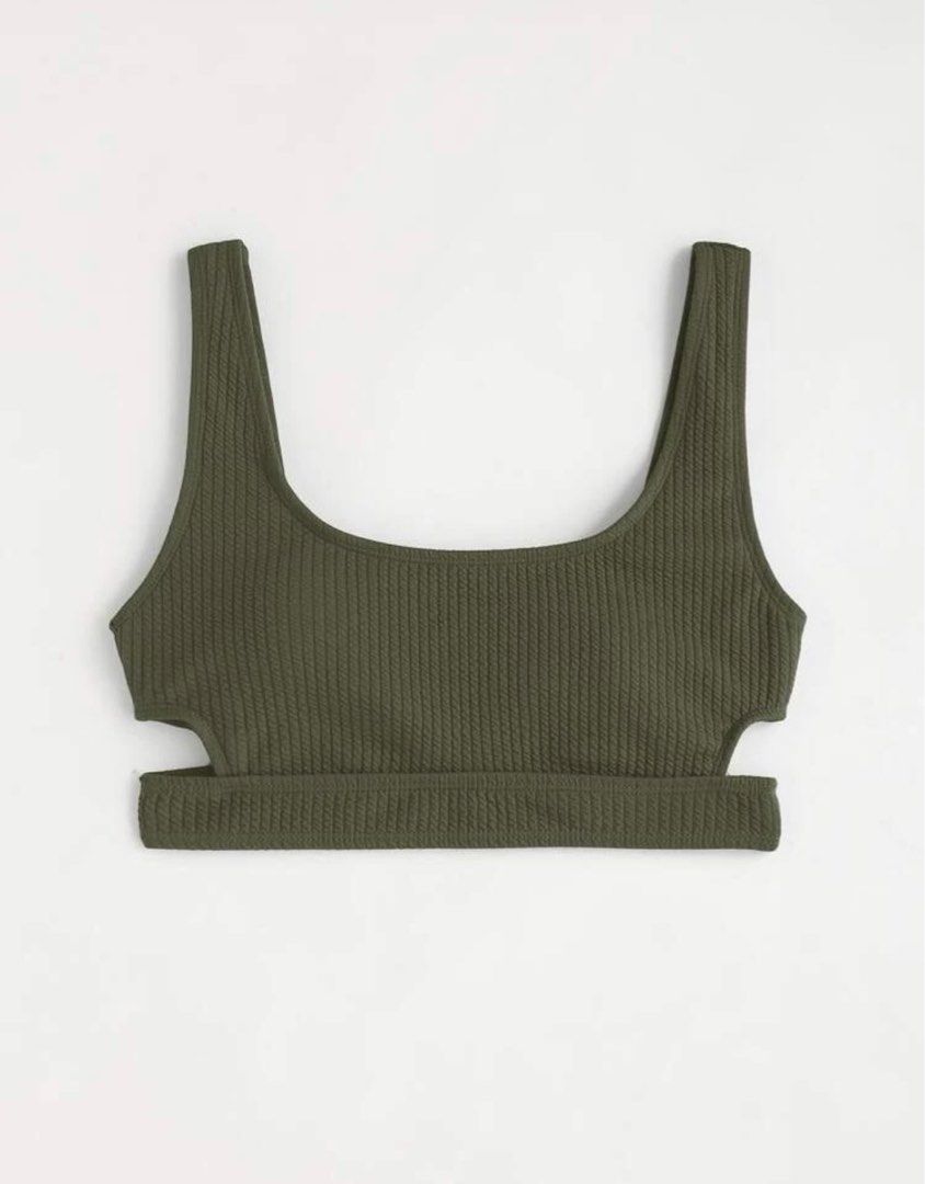 Army Green Bikini Top Women S Fashion Swimwear Bikinis Swimsuits