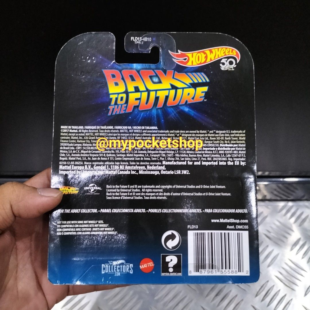 Hot Wheels Back To The Future Time Machine Hotwheels Retro Replica Entertainment
