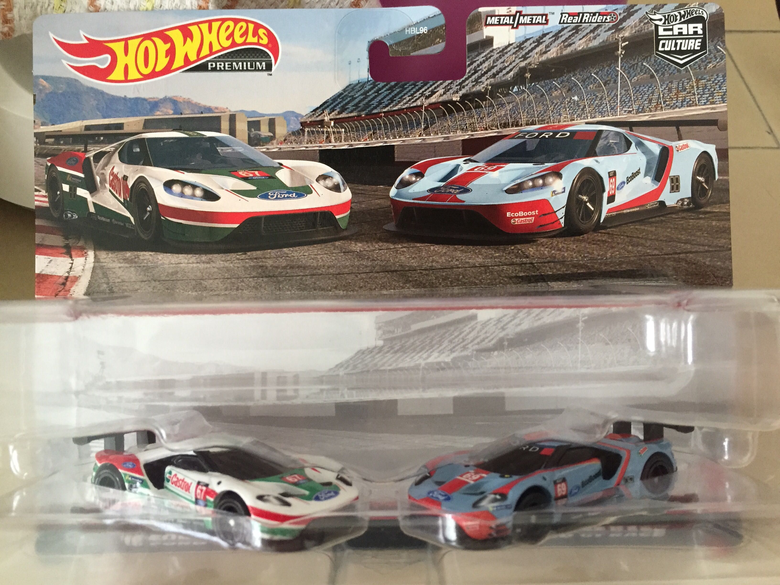 Hot Wheels Car Culture Premium Ford Gt Race Car Lemans Team Racing Pack Box Super Set Hobbies