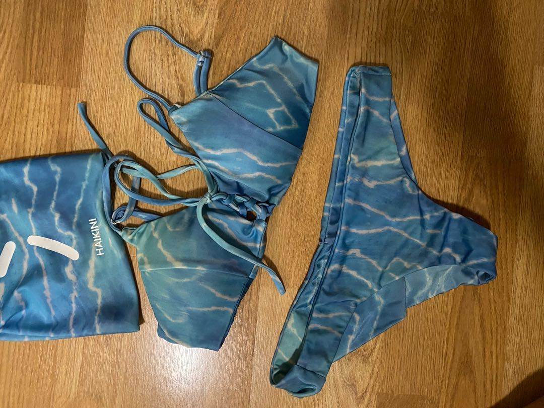 Haikini Water Ripples Bikini Set Women S Fashion Swimwear Bikinis