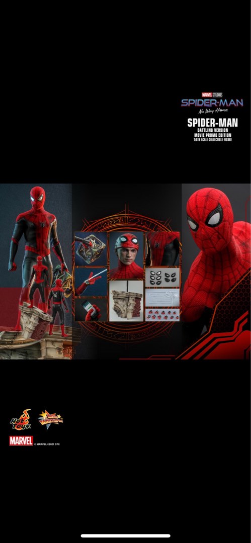 Hottoys Mms Battling Version Spider Man Spiderman Hot Toys Carousell