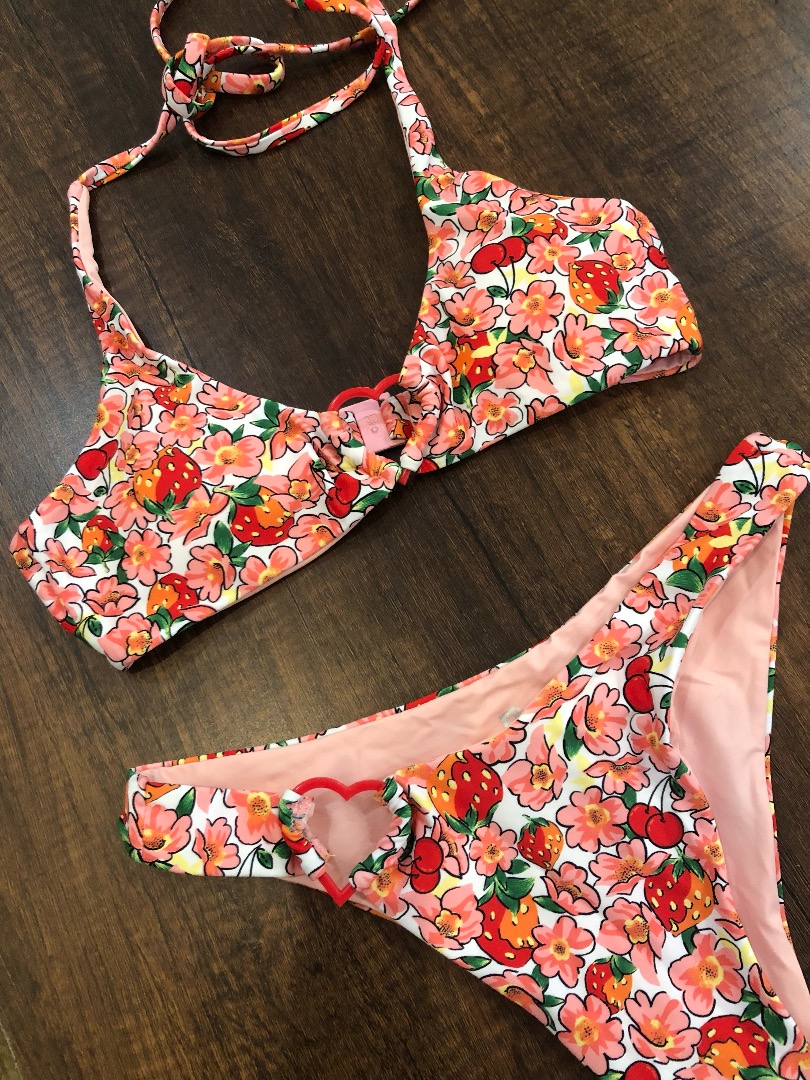 Blackbough Swim Thea Bikini Set In Berry Cherry Women S Fashion