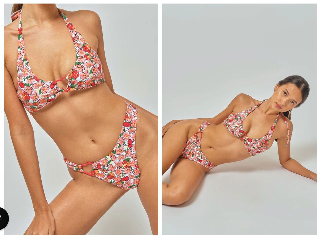Blackbough Swim Thea Bikini Set In Berry Cherry Women S Fashion
