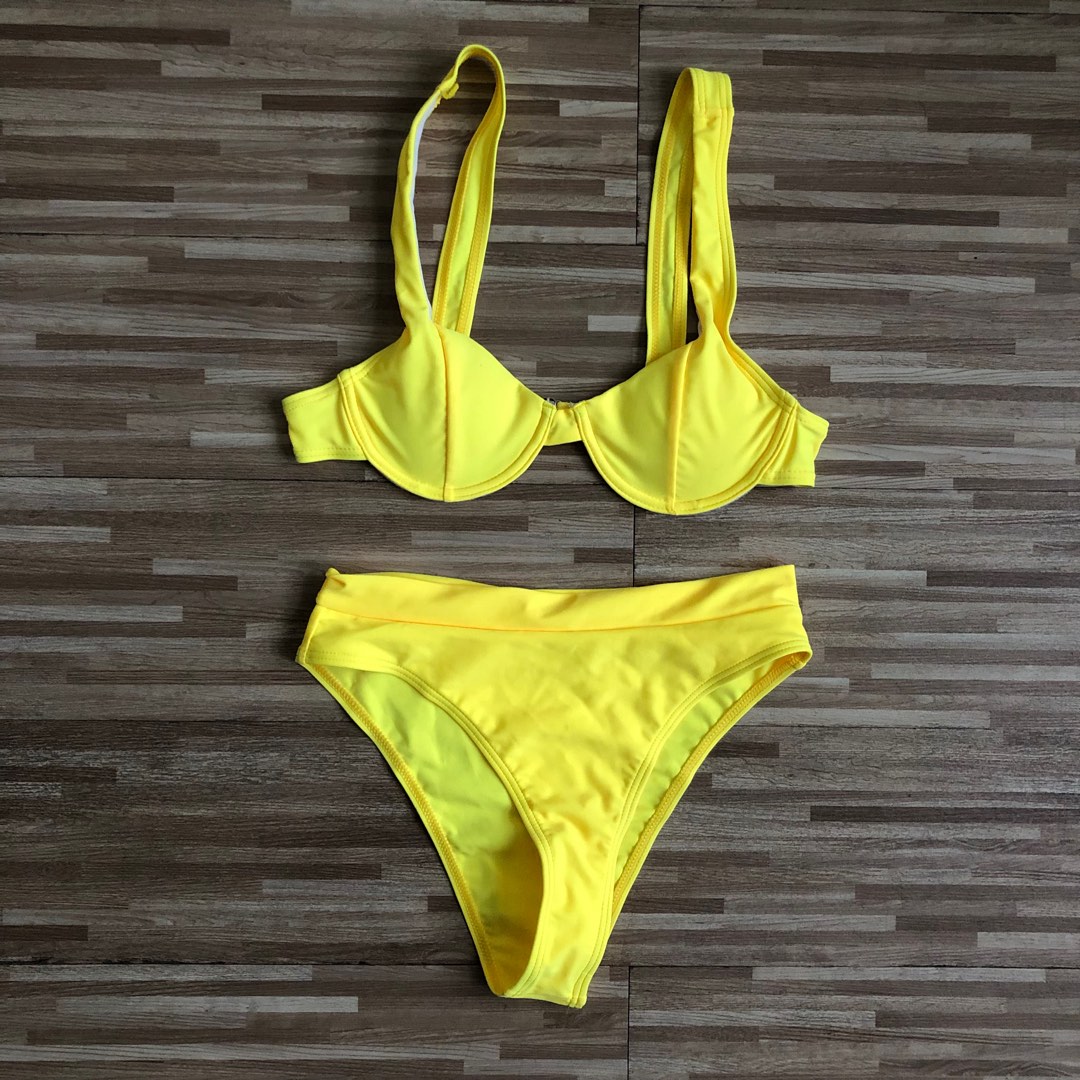 Women Yellow Bikini Women S Fashion Swimwear Bikinis Swimsuits On