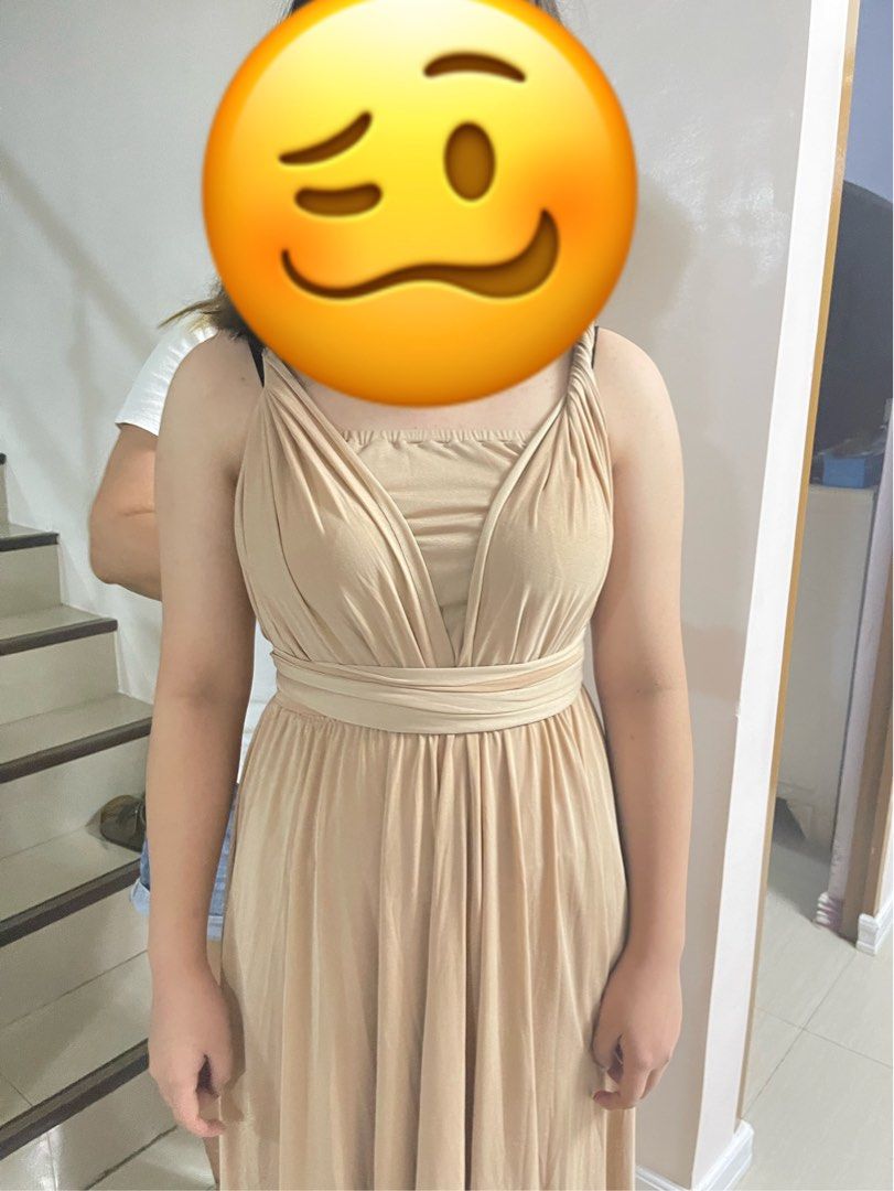 NUDE INFINITY ABAY GOWN Women S Fashion Dresses Sets Evening Dresses Gowns On Carousell