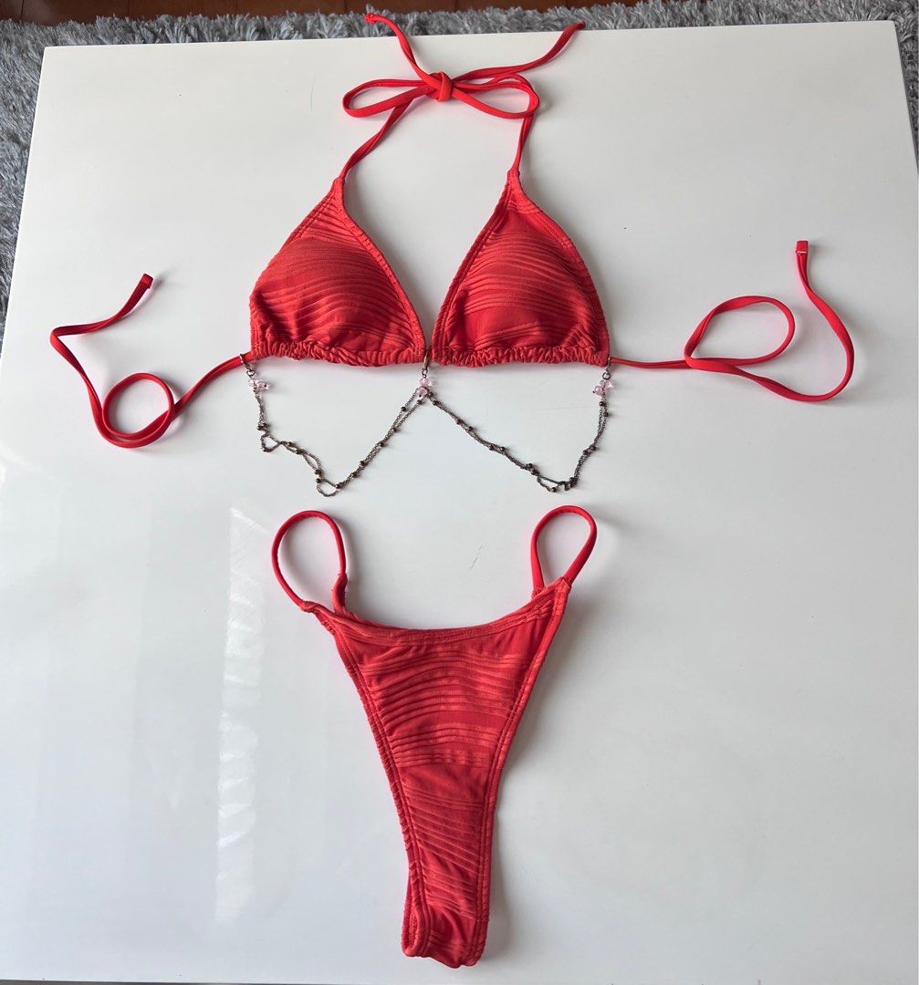 Shein Push Up High Cut Sexy Bikini Used Once Women S Fashion Swimwear
