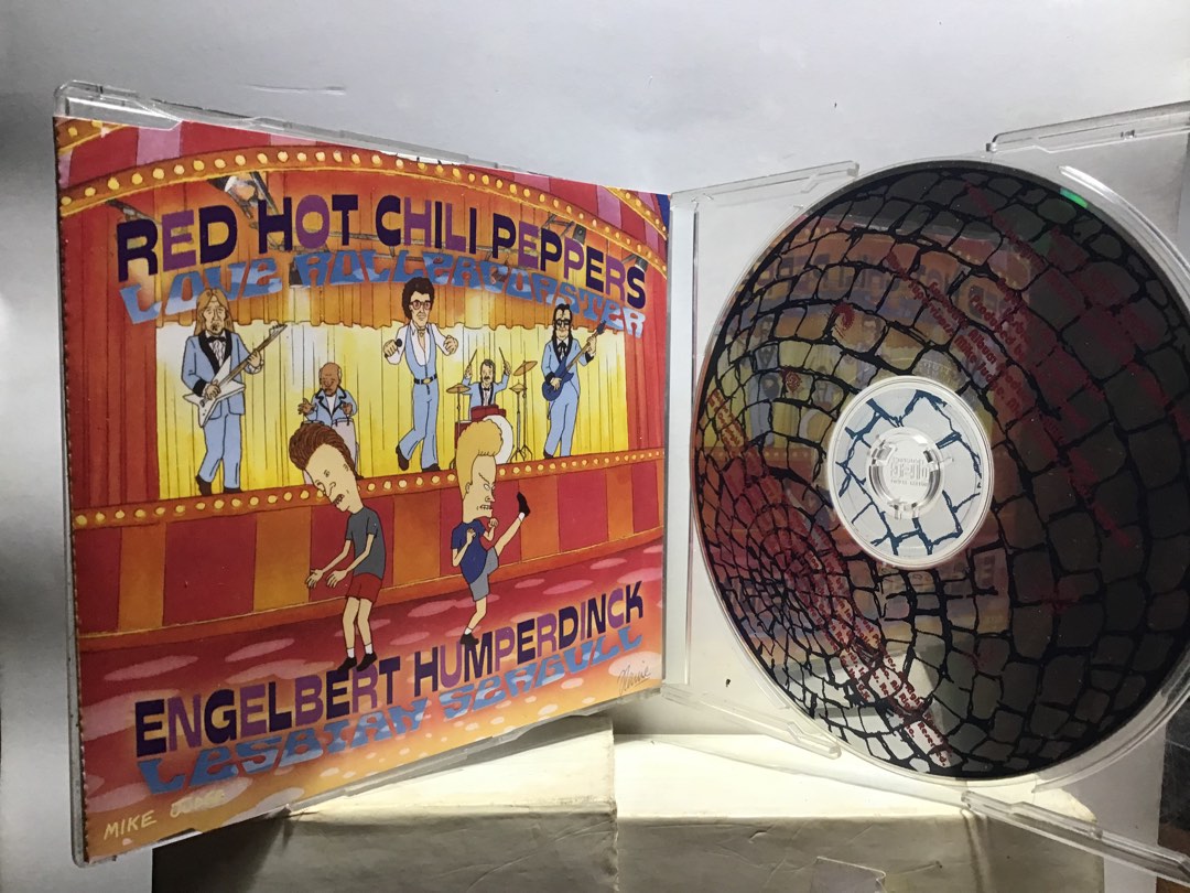 CD SINGLE RHCP Red Hot Chili Peppers Love Rollercoaster Beavis Butthead OOP Anubis 90s Rock