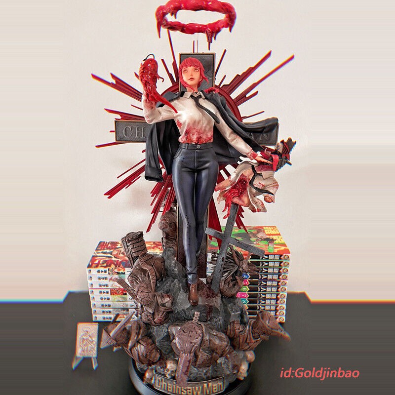 In Stock Makima Chainsaw Man Scale Gk Resin Statue Deluxe Ver