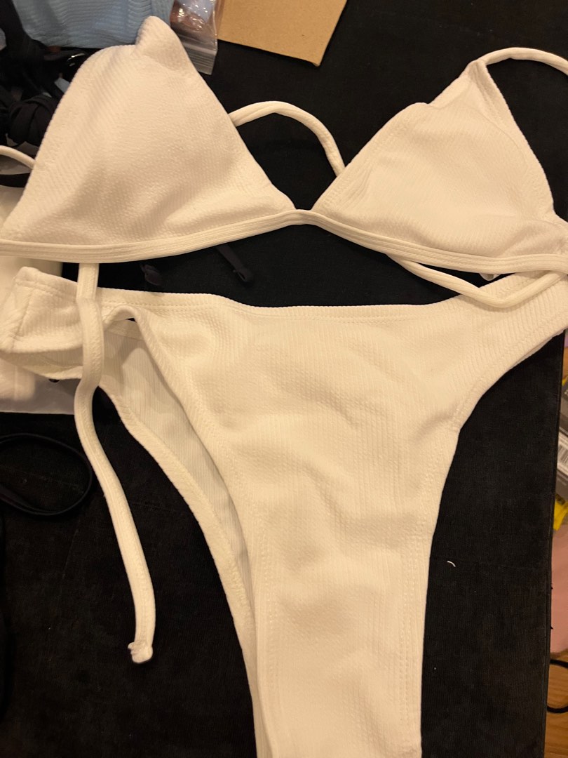 BN White Bikini Women S Fashion Swimwear Bikinis Swimsuits On Carousell
