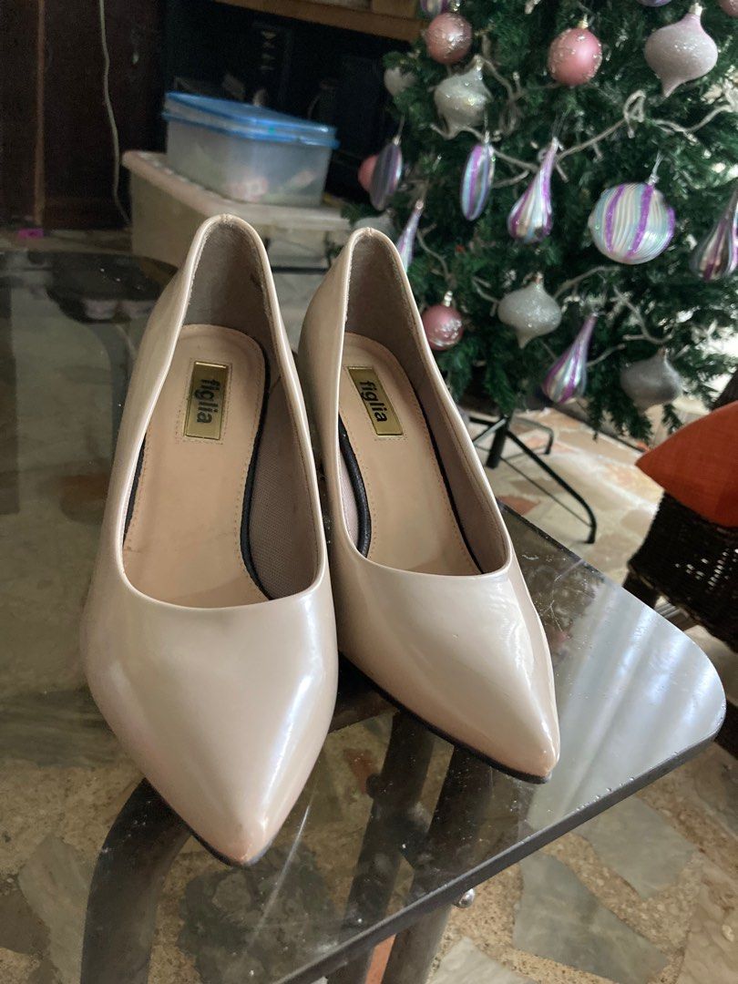 Figlia Nude Heels Women S Fashion Footwear Heels On Carousell