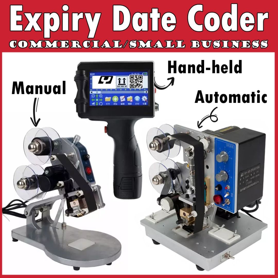 Hand Operated Date Coders Expiry Date Printer Hot Stamp Coding Machine Computers Tech