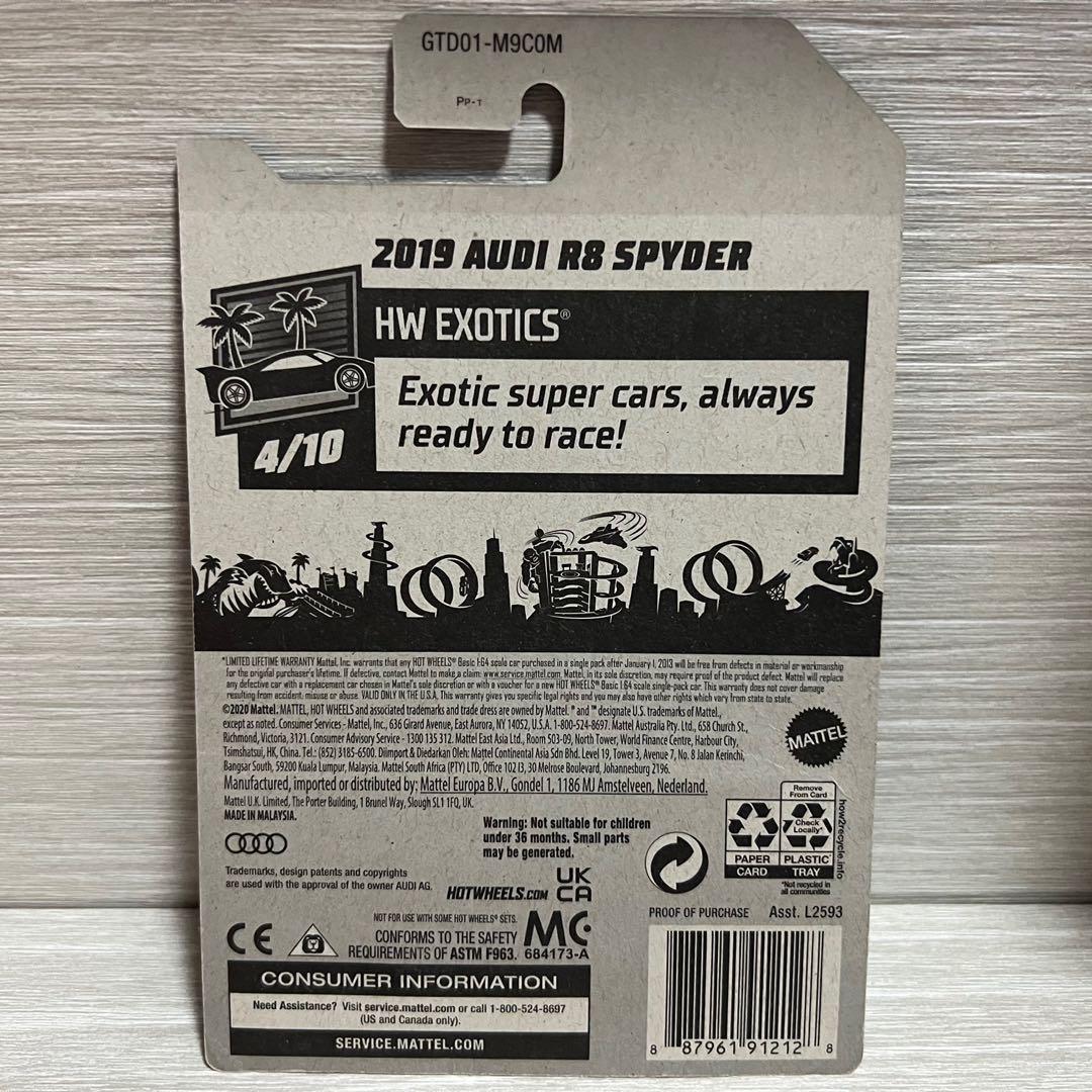 Hot Wheels Hotwheels Hw Exotics Audi R Spyder Sth Super Treasure Hunt