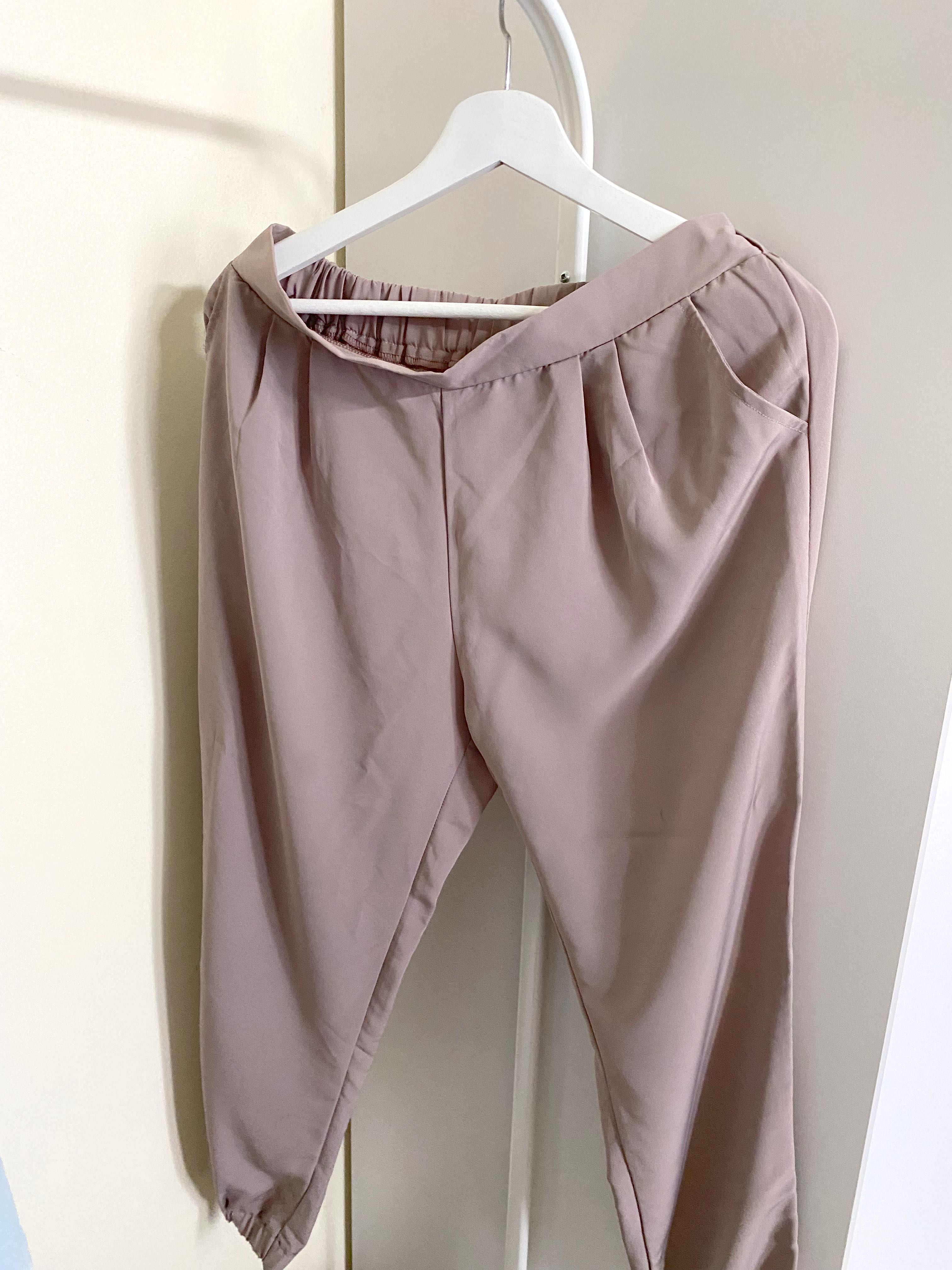 Magnolia Nude Pants Fesyen Wanita Pakaian Wanita Bawahan Di Carousell