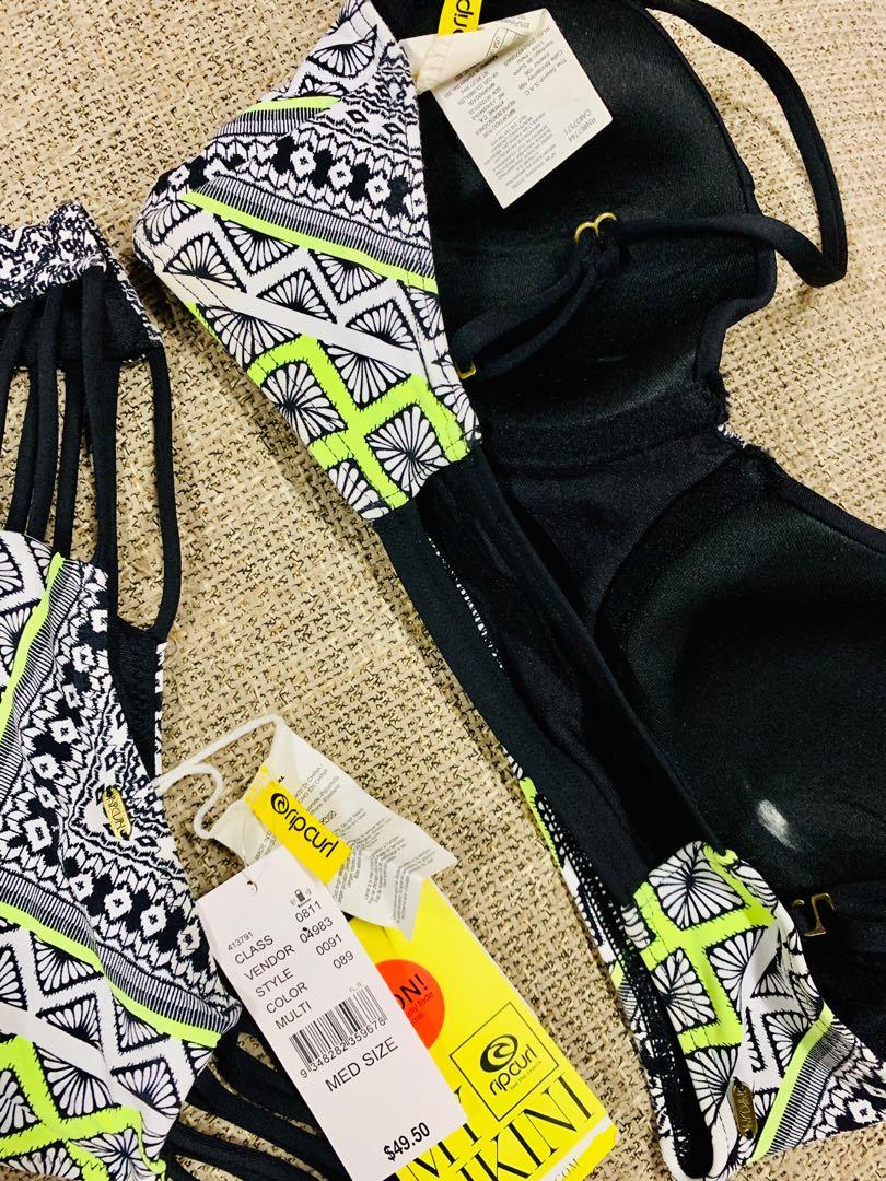 Rip Curl Wetsuit Series Bikini Ripcurl Two Piece Bikini Black With Neon