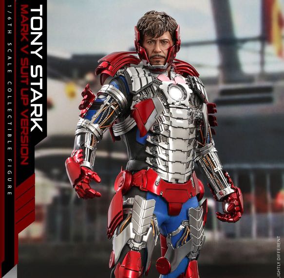 首日 VIP訂單 Hot toys Tony Stark Mark V Suit Up Version Deluxe Version 豪華版 鐵甲奇俠 hottoys 興趣及