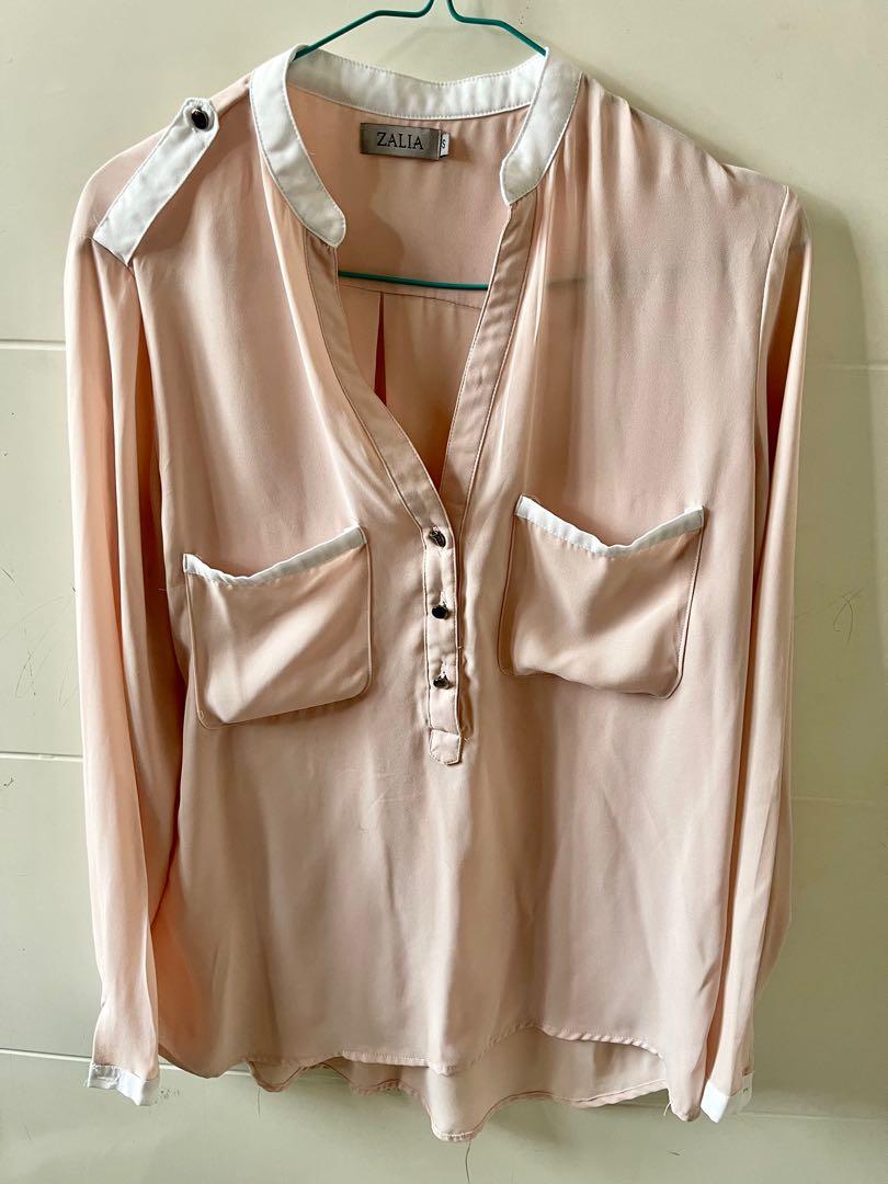 Tunic Nude Fesyen Wanita Pakaian Wanita Atasan Di Carousell