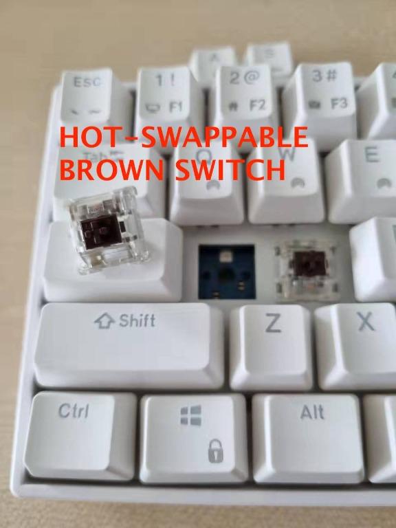RK Modes Hot Swap Original Royal Kludge Brown Switch Computers Tech Parts