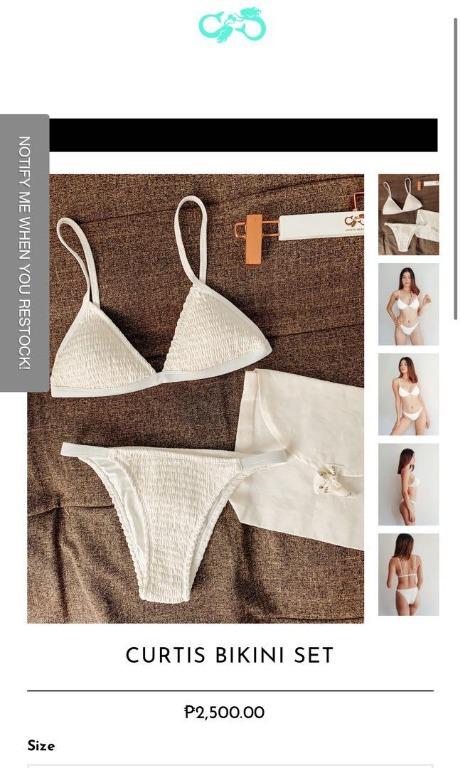 Small White Curtis Bikini Set Eighthmermaid Women S Fashion