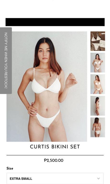 Small White Curtis Bikini Set Eighthmermaid Women S Fashion