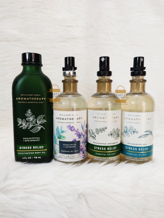 BBW Aromatherapy Eucalyptus Spearmint Tea Lavender Stress Relief Body
