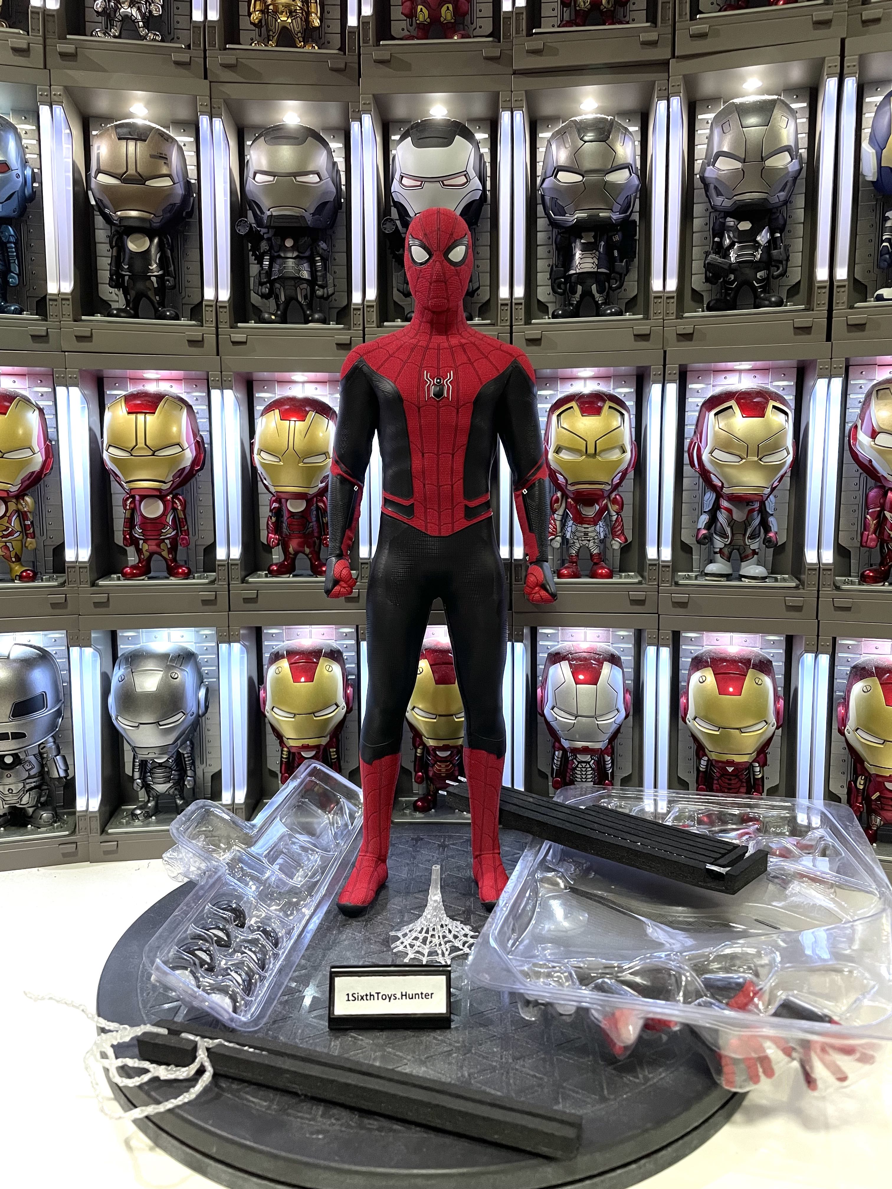 Marvel Spiderman Far From Home Hot Toys Scale Mms Spider Man Upgraded Suit Tom Holland