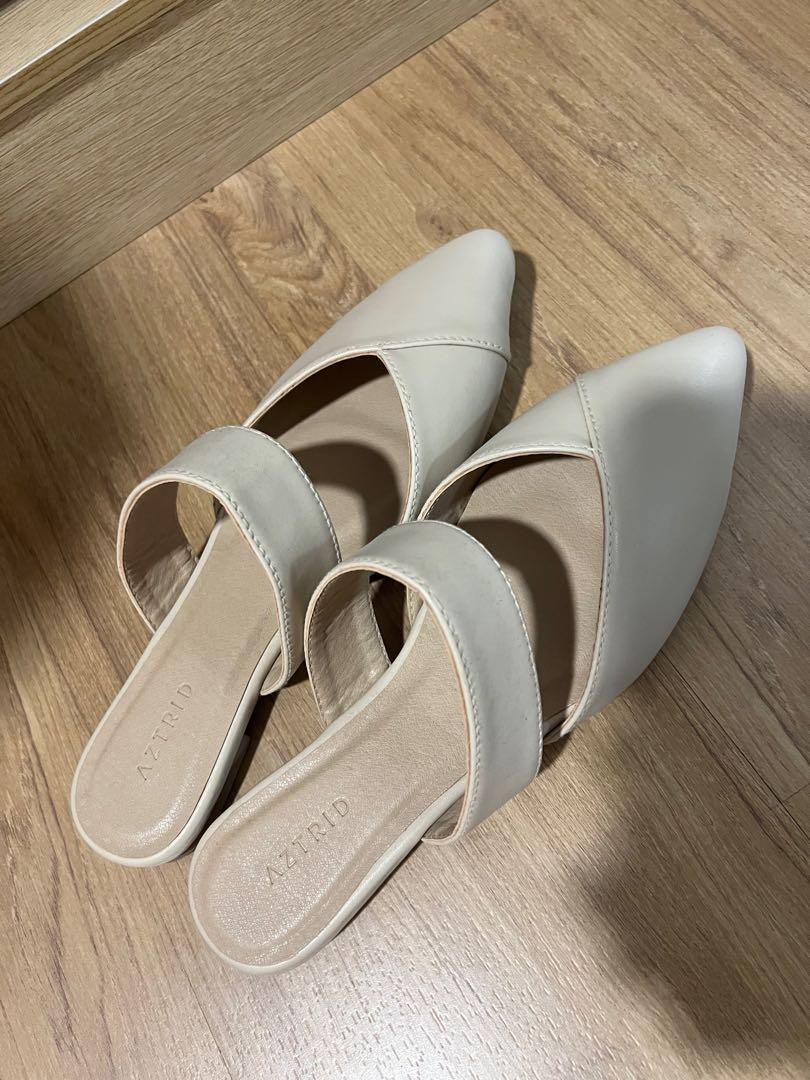 Aztrid Nude Flats Women S Fashion Footwear Flats Sandals On Carousell