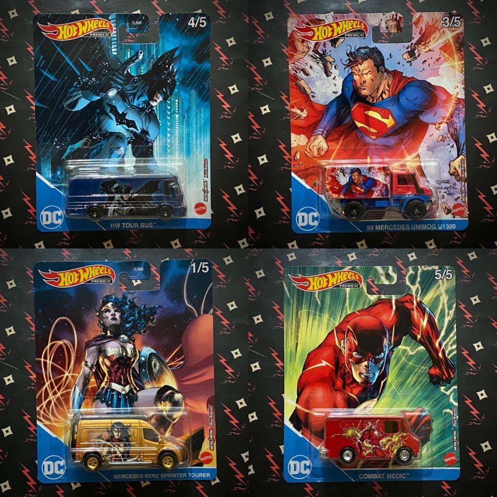 Hot Wheels DC Comics Hotwheels Batman HW Tour Bus Wonder Woman Benz Sprinter Tourer Flash