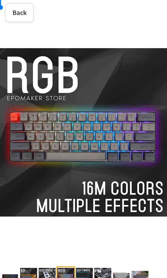 Epomaker Skyloong Sk Keys Hot Swappable Mechanical Keyboard With Rgb Backlit Nkro Ip X