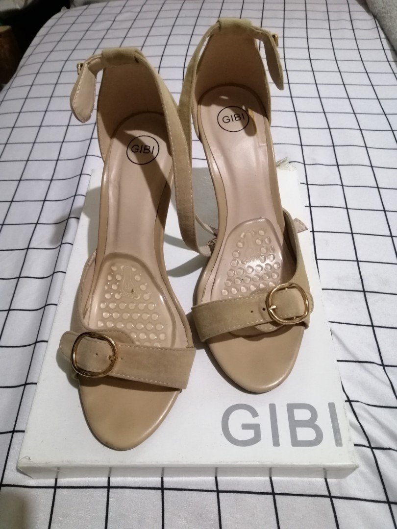 Gibi Nude Heels Women S Fashion Footwear Heels On Carousell