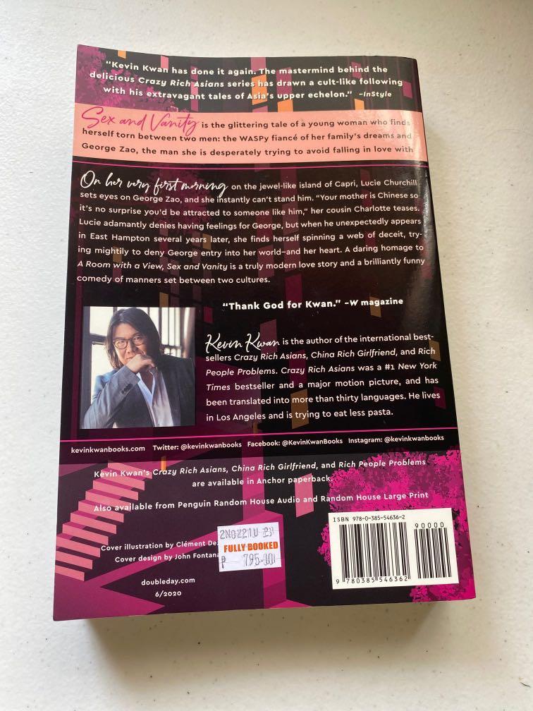 BOOK Sex And Vanity Kevin Kwan Hobbies Toys Books Magazines Fiction Non Fiction On