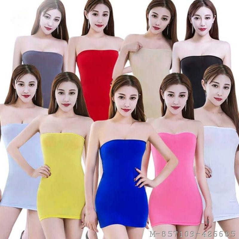 Pakaian Dalam Wanita Kemben Lingerie Spandex Vsxg Warna Hitam