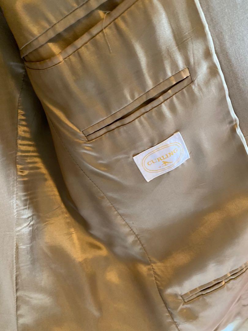 Fabrique En France Nude Jas Pria Blazer Pria Fesyen Pria Pakaian