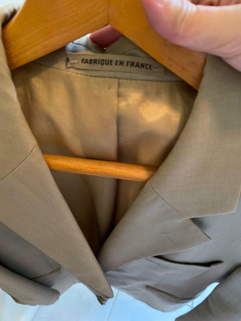 Fabrique En France Nude Jas Pria Blazer Pria Fesyen Pria Pakaian