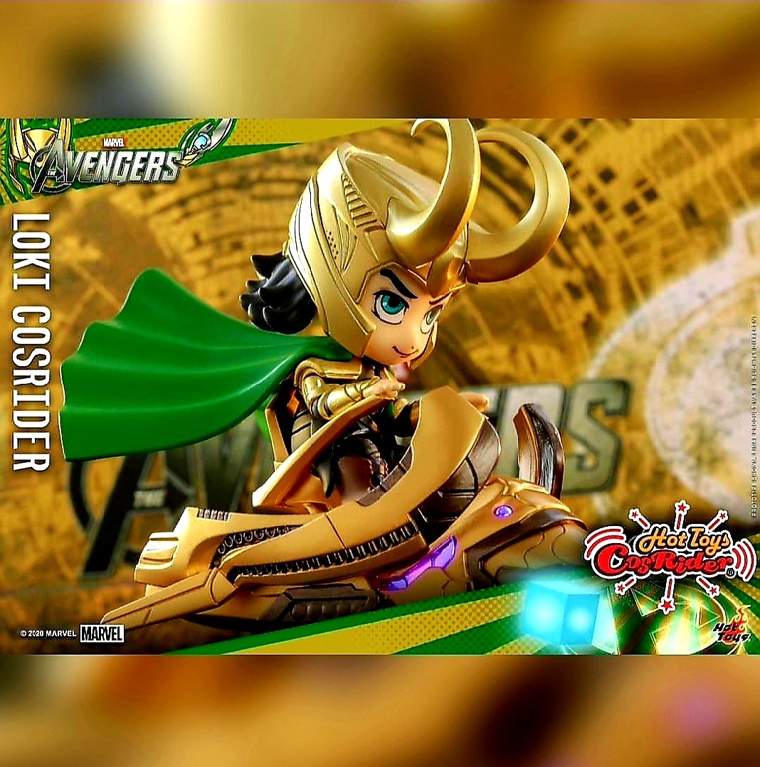 Misb Hot Toys Marvel The Avengers Loki Cosbaby Cosrider Rocking Motion Music Tone Light Up