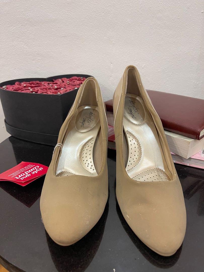 Payless Women S Nude Low Heels Women S Fashion Footwear Heels On