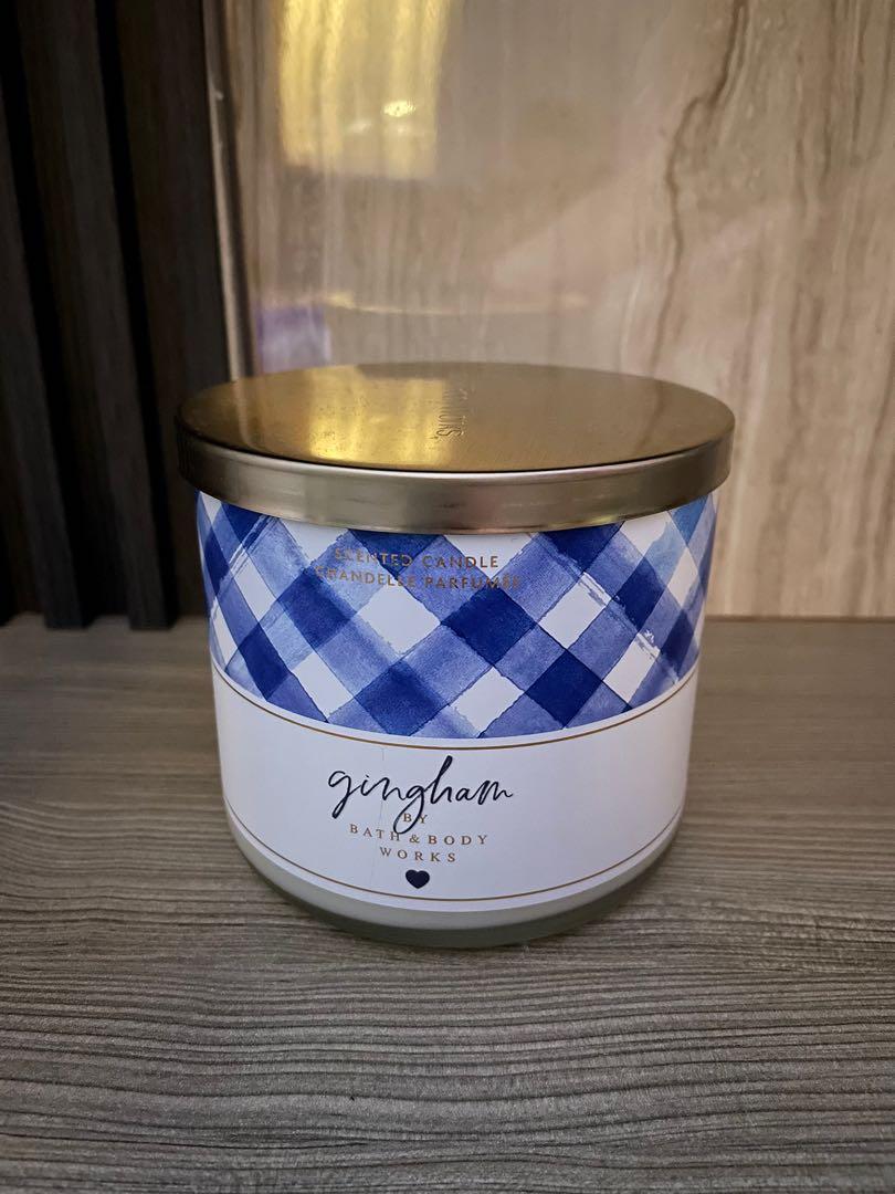 Bbw Gingham Wick Scented Candle Furniture Home Living Home