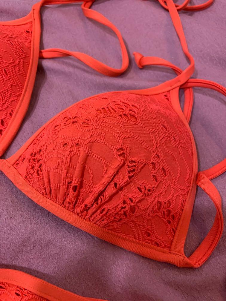H M Bikini Set Bnwot Red Bikini Women S Fashion Swimwear Bikinis