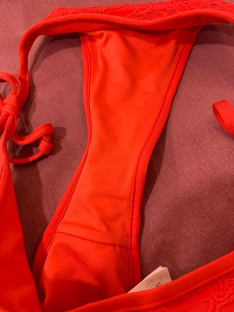 H M Bikini Set Bnwot Red Bikini Women S Fashion Swimwear Bikinis