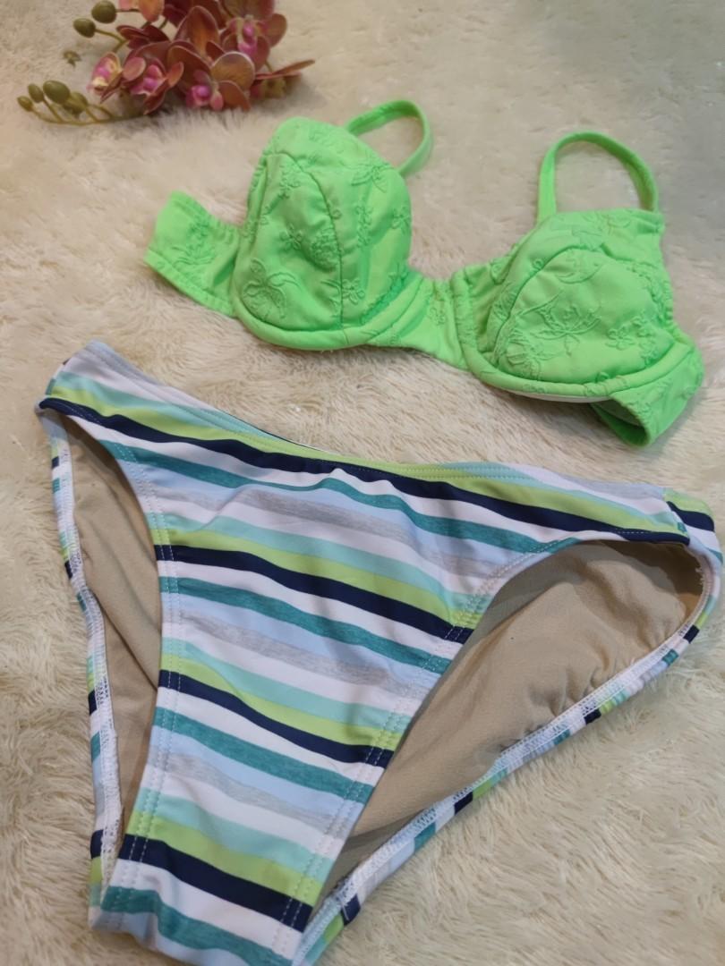 Preloved 1 Set Bikini Pakaian Dalam Wanita BH Berkawat Muat Sampai